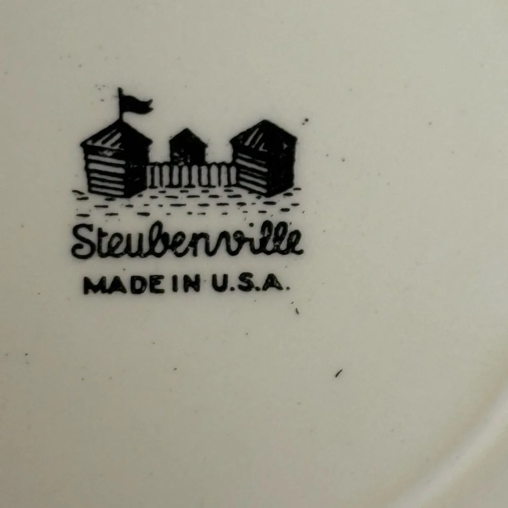 Vintage Steubenville Butterfly Decorative Plate